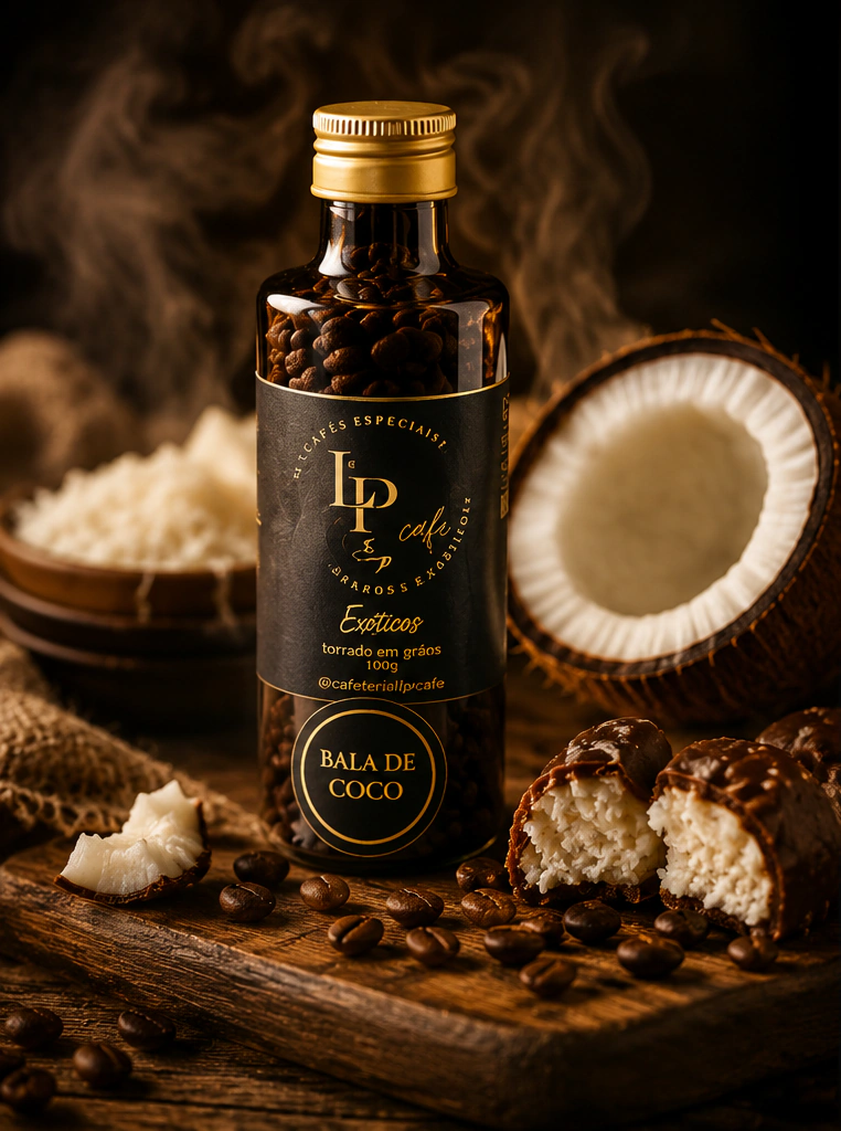 Bala de Coco 90+ · Engarrafado 100g
